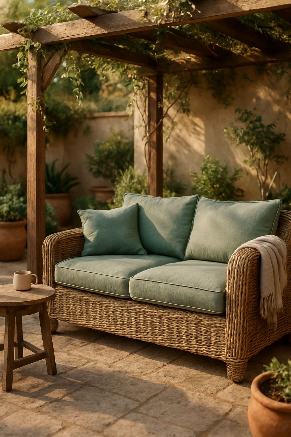 Wicker Outdoor Sofa
